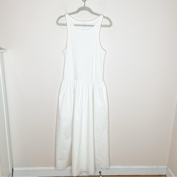 The Frankie Shop Solaqua The Marlo Drop Waist Maxi Dress Ivory - Picture 2 of 9